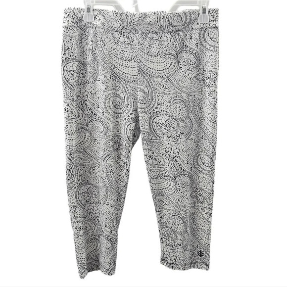 Coolibar UPF‎ 50+ Women's Workout Sun Protective Capris Leggings Size Medium - Picture 1 of 8